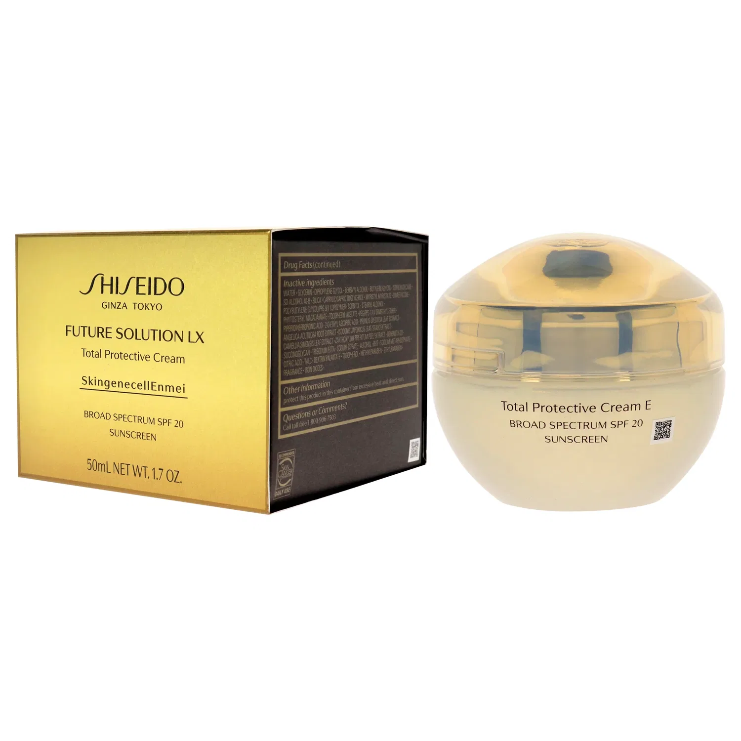 Крем для лица Future Solution LX Total Protective Cream SPF 20 от Shiseido, подходит как для мужчин, так и для женщин - 45 мл — фото 4