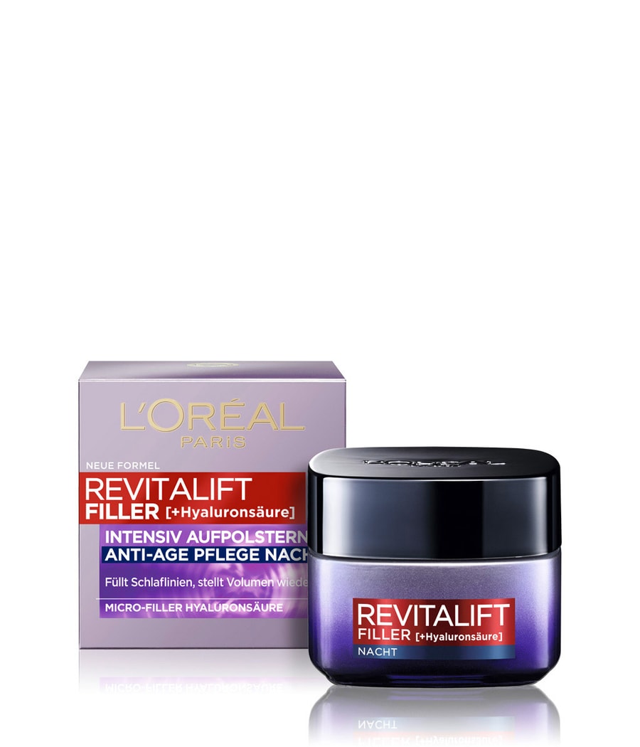 

Ночной крем L'Oréal Paris Revitalift Filler [+Hyaluronsäure] Intensiv Aufpolsternde Anti-Age, 50 ml