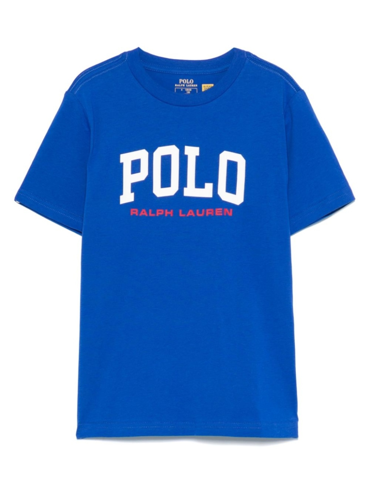 

Футболка POLO RALPH LAUREN KIDS из хлопка с принтом логотипа, синий