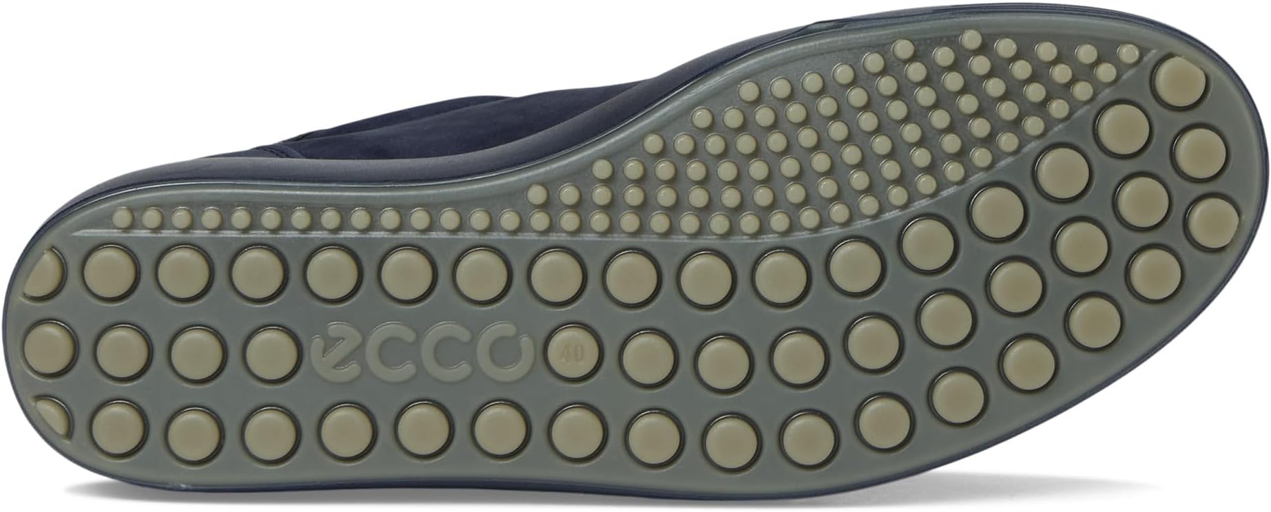 Кроссовки ECCO Soft 7 Side Zip Lace Sneakers, цвет Marine Nubuck/Greystone Metallic — фото 3