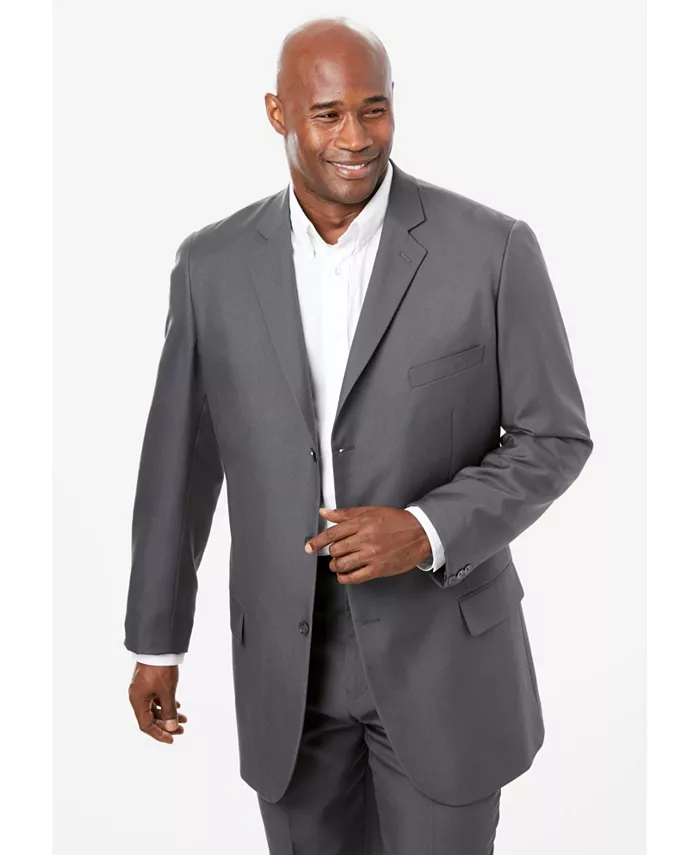 

Большая и высокая куртка с тремя пуговицами для легкого движения Kingsize, серый