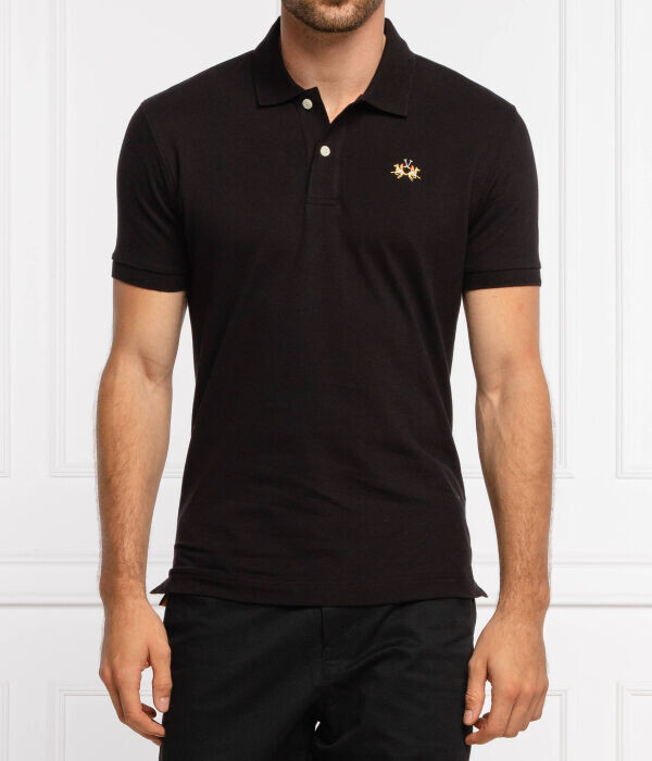 

Футболка-поло La Martina Eduardo Slim Fit, черный