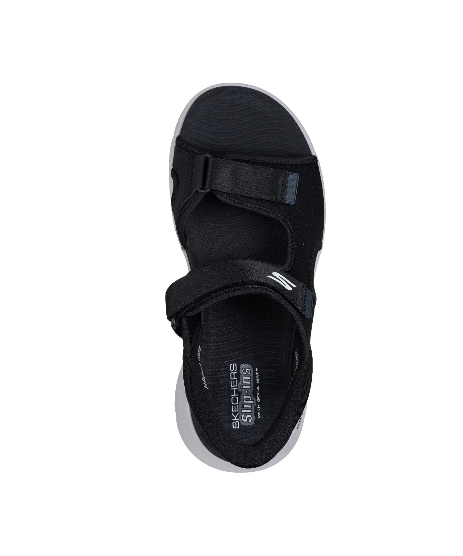 Мужские спортивные сандалии SKECHERS GO WALK FLEX SD чёрные — фото 2