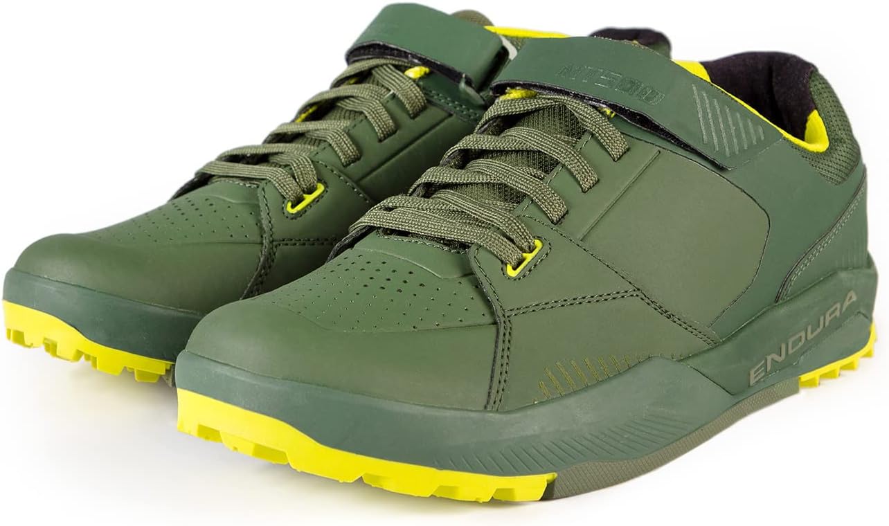 

Велосипедные кроссовки Endura Unisex-Adult MT500 Burner для горного велоспорта с плоской подошвой, зеленый
