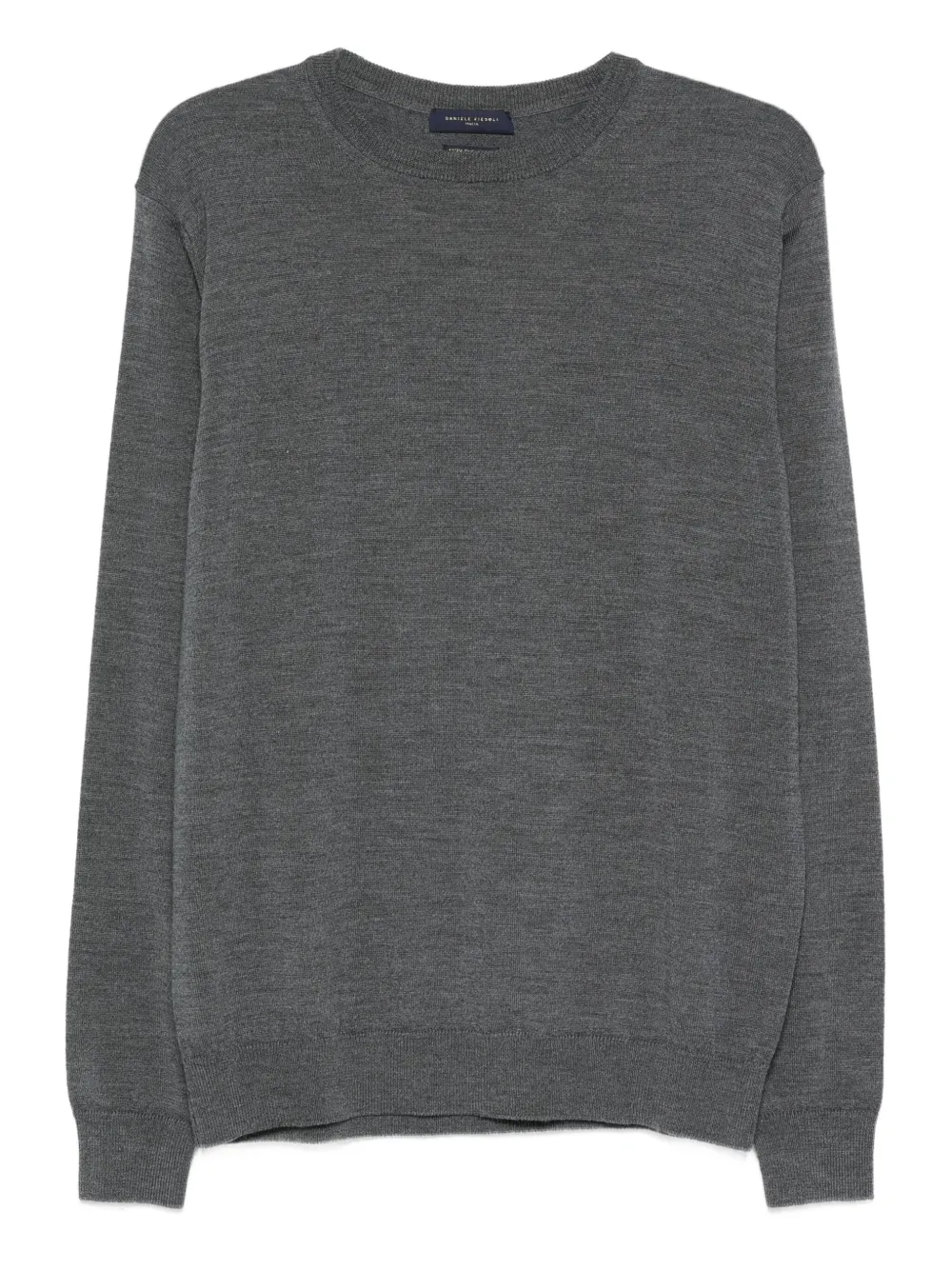 

Шерстяной свитер с круглым вырезом Daniele Fiesoli, серый