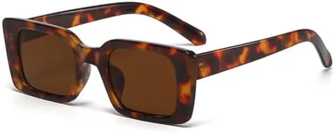 

Женские солнцезащитные очки маленького прямоугольного янтарного цвета в стиле ретро с защитой от УФ-излучения UV400, мужские солнцезащитные очки MTZJH, 8