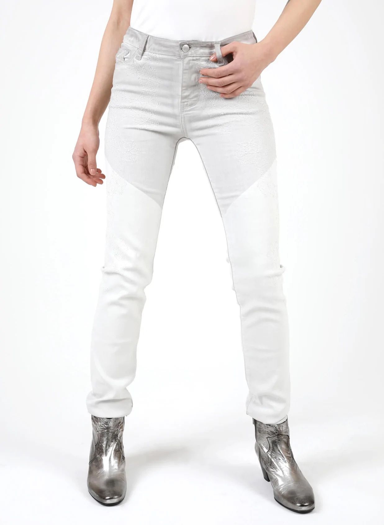 

Белые хлопковые женские брюки Zadig & Voltaire