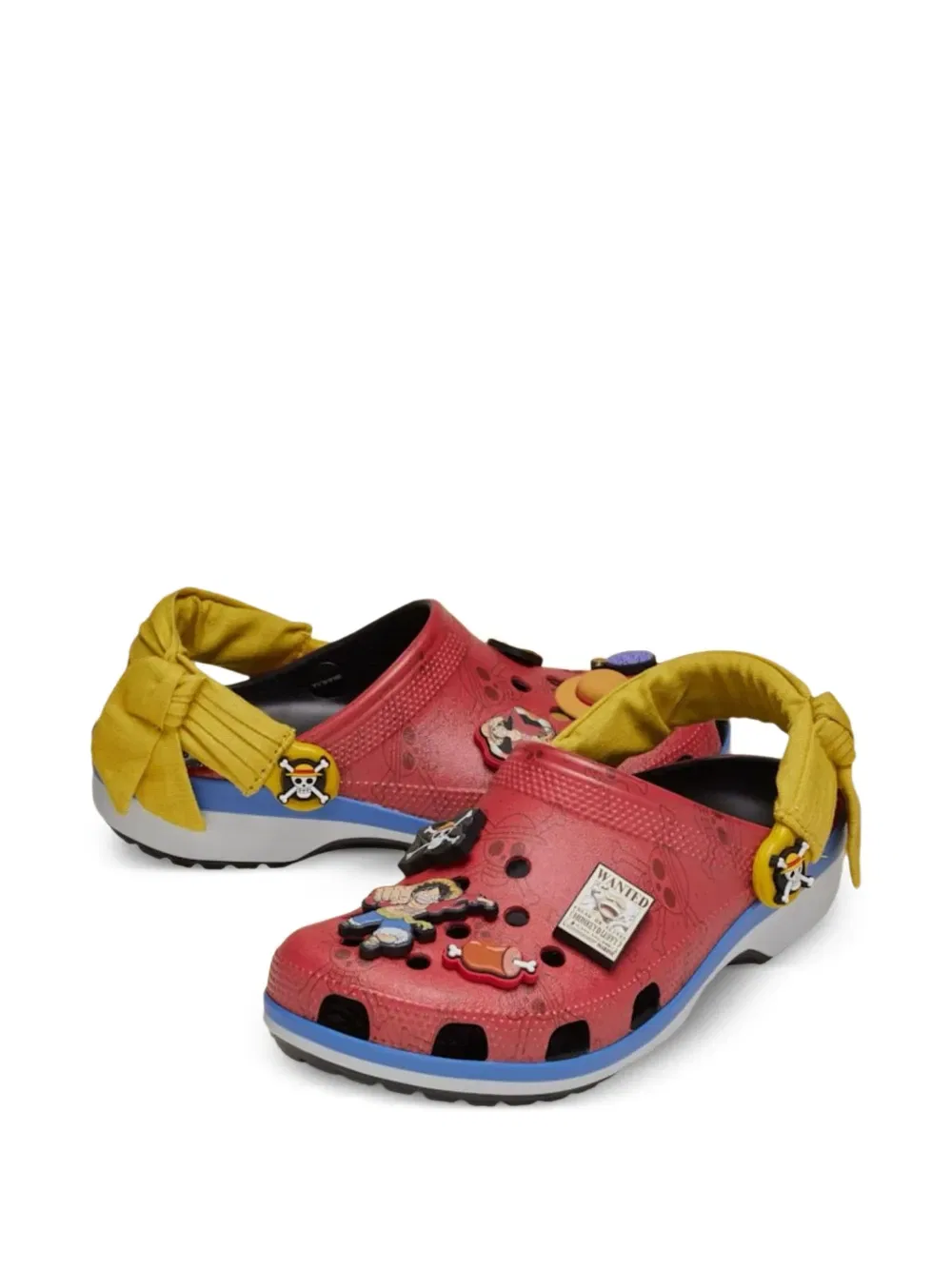 Классические сандалии "One Piece Monkey D. Luffy" Crocs, красный — фото 2
