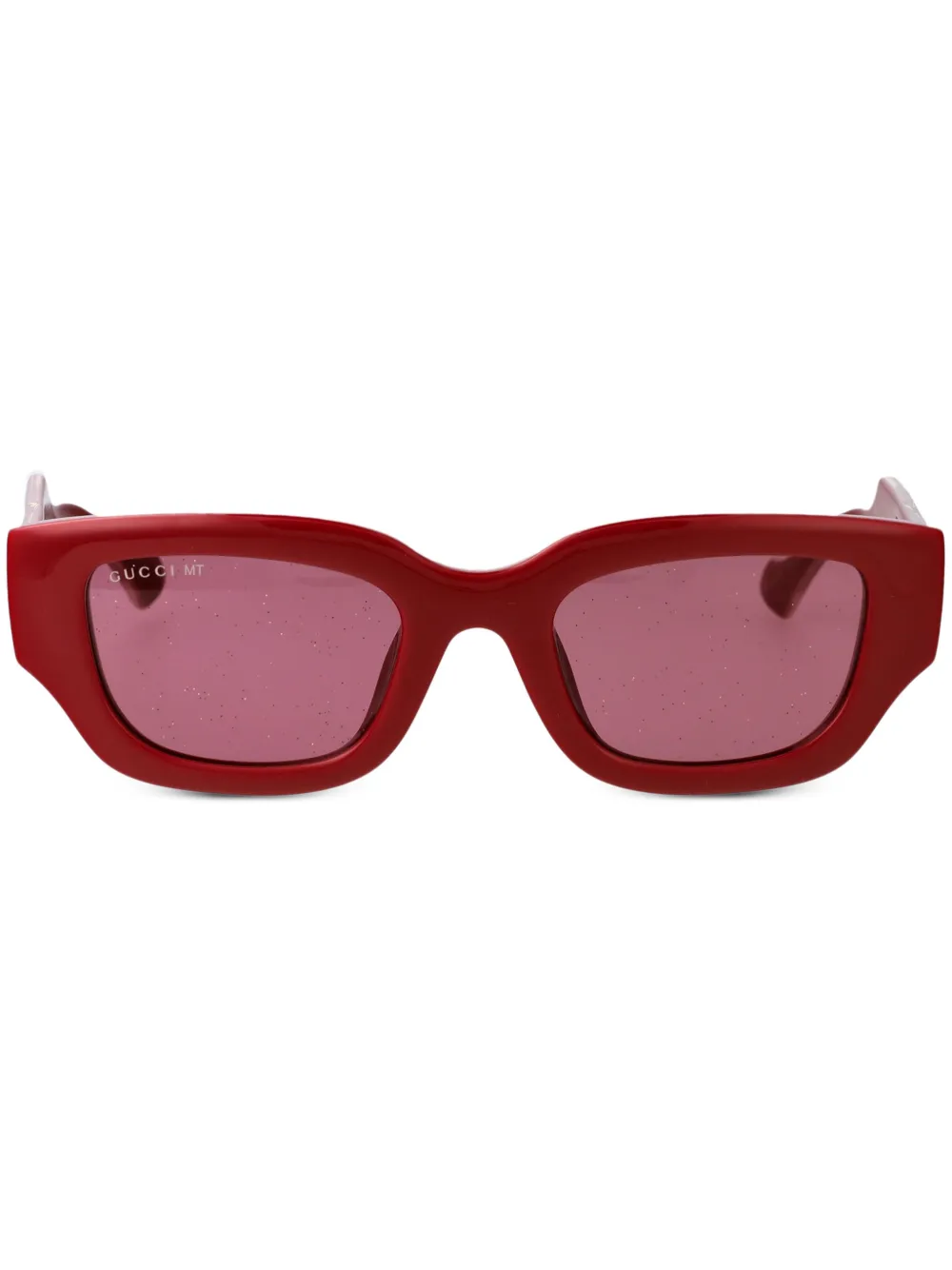 

Солнцезащитные очки GG в прямоугольной оправе Gucci Eyewear, красный