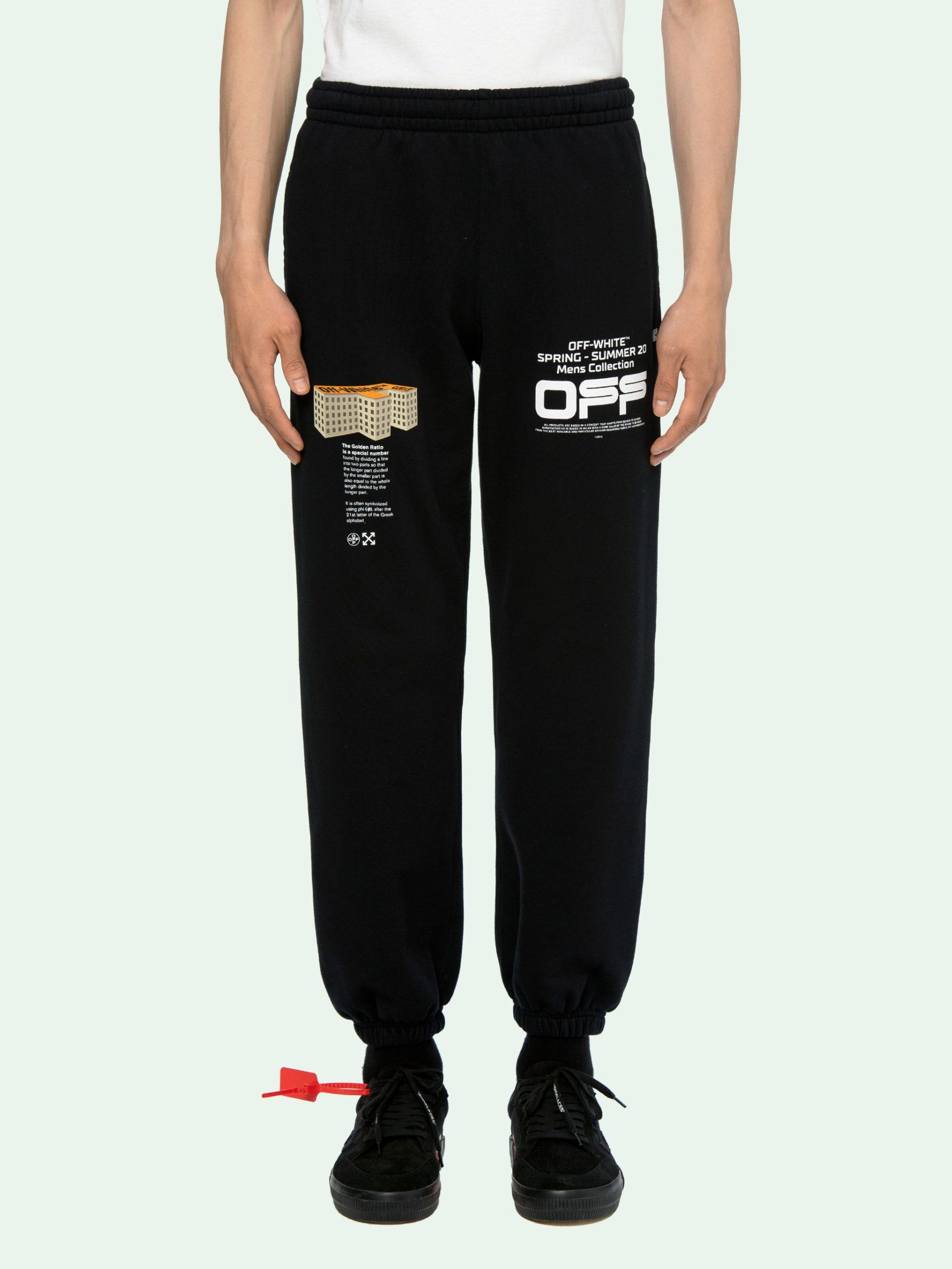 

Легендарные черные спортивные штаны с полосками по бокам Off-White