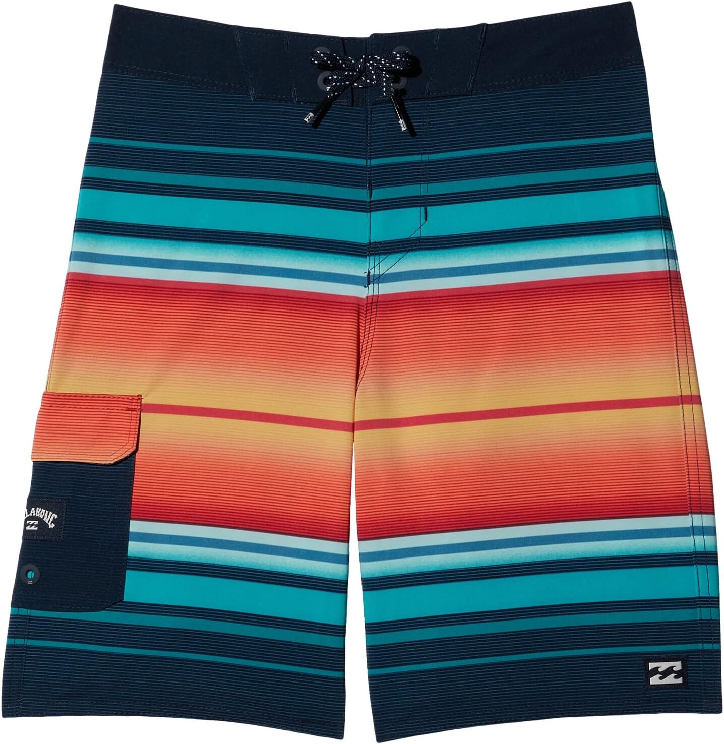 

Шорты для плавания Billabong Kids All Day Stripe Pro Boardshorts, темно-синий