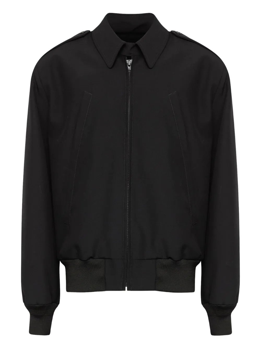 

Шерстяная куртка с воротником MM6 Maison Margiela, черный