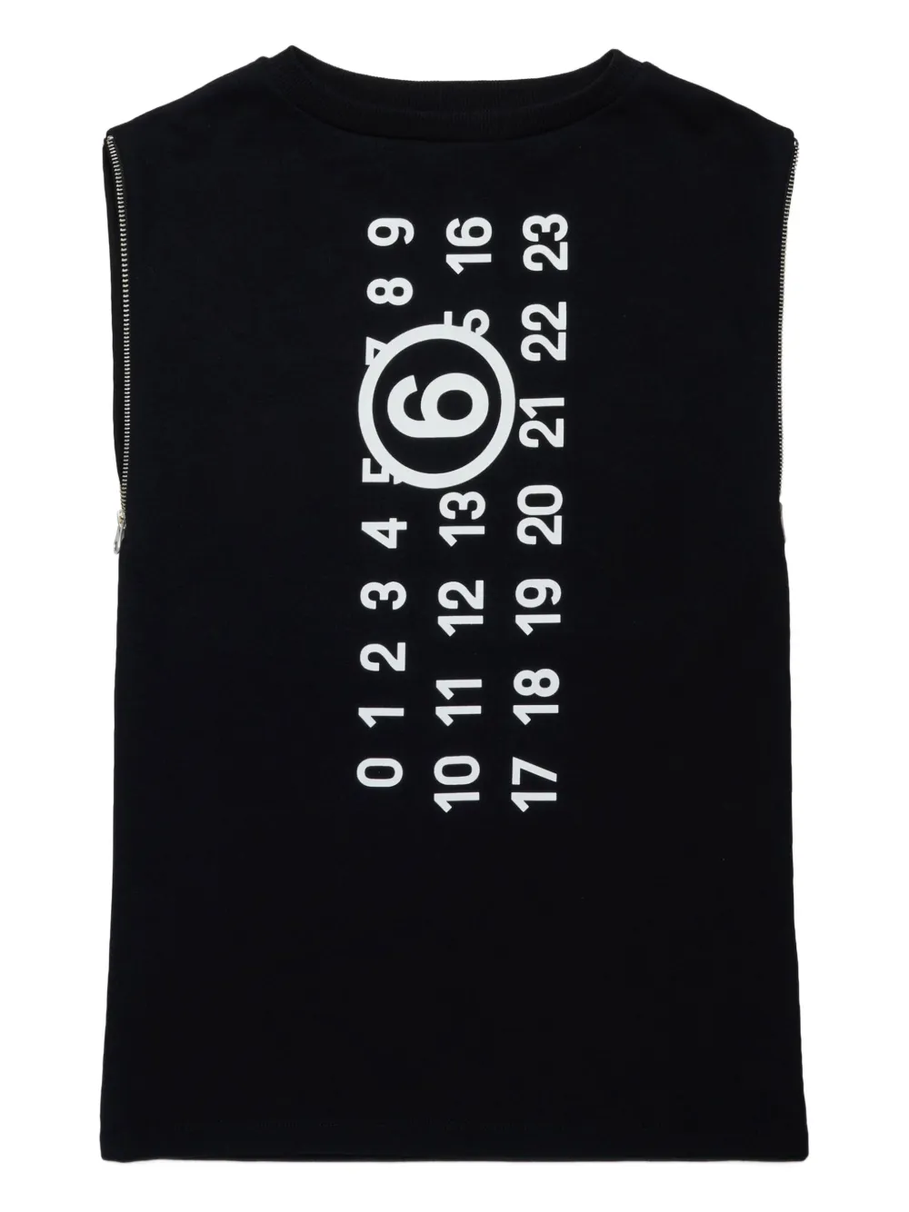 

Платье с принтом Numbers MM6 Maison Margiela Kids, черный