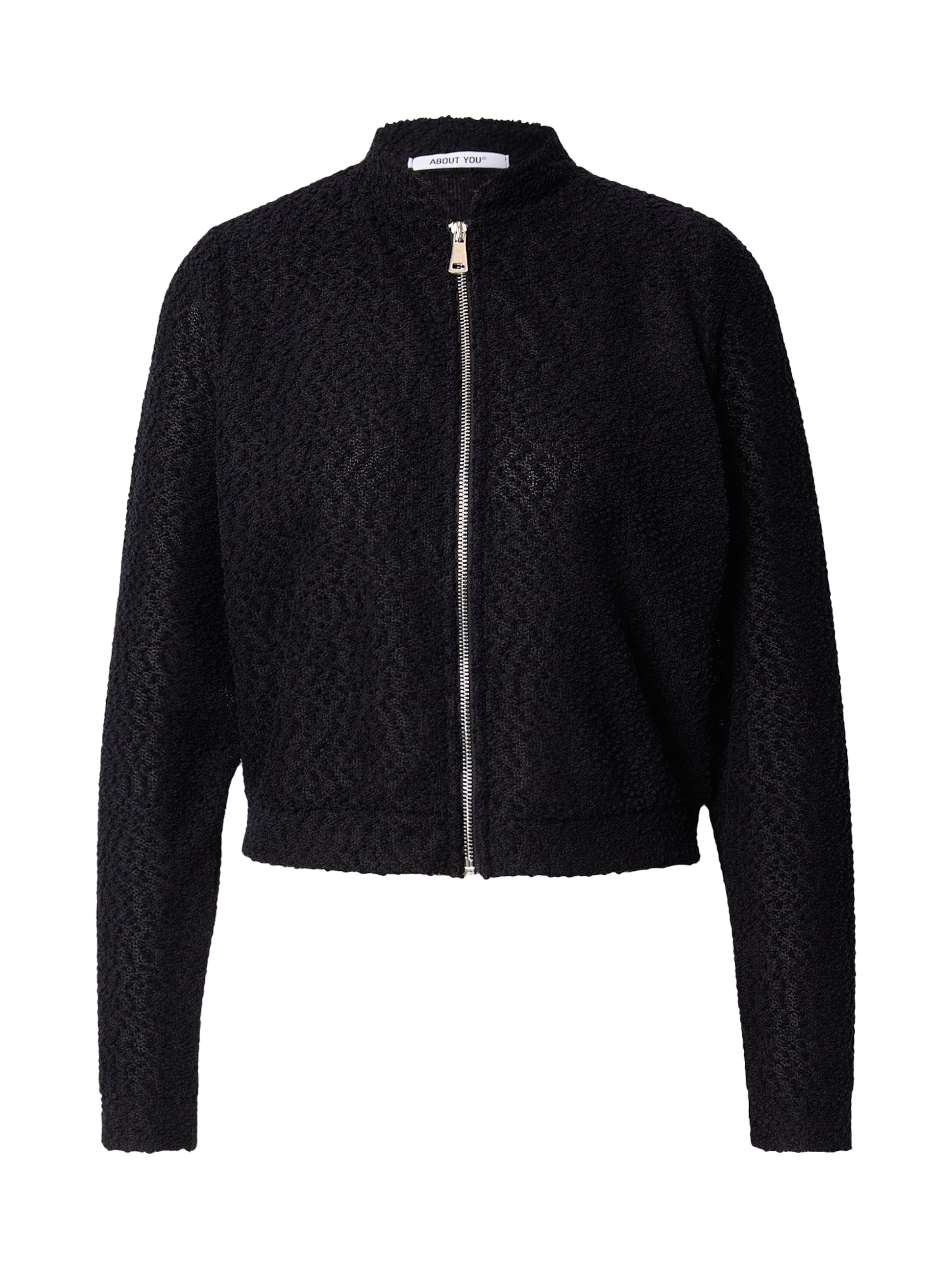 

ABOUT YOU Кардиган 'Saphia' вязаный, черный