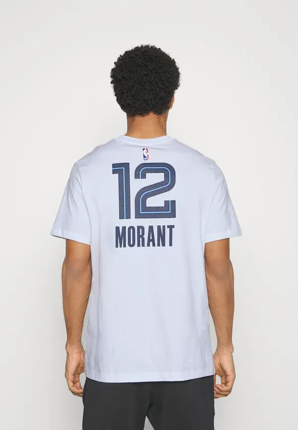Футболка Nike Performance NBA Ja Morant Memphis Grizzlies Name & Number Tee Club Wear, белый — фото 4