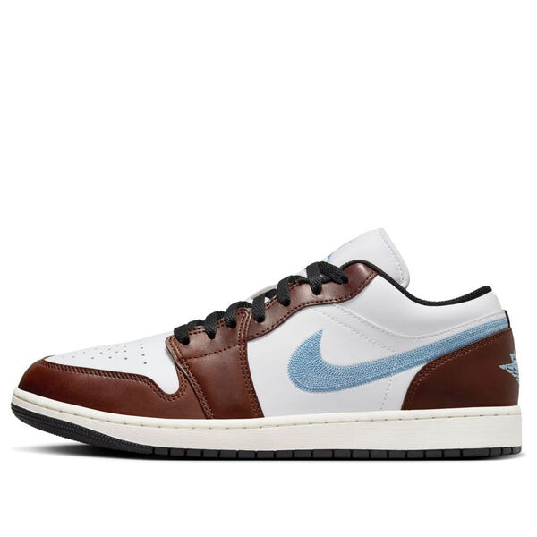 

Кроссовки 1 low se 'brown blue grey' Air Jordan, белый