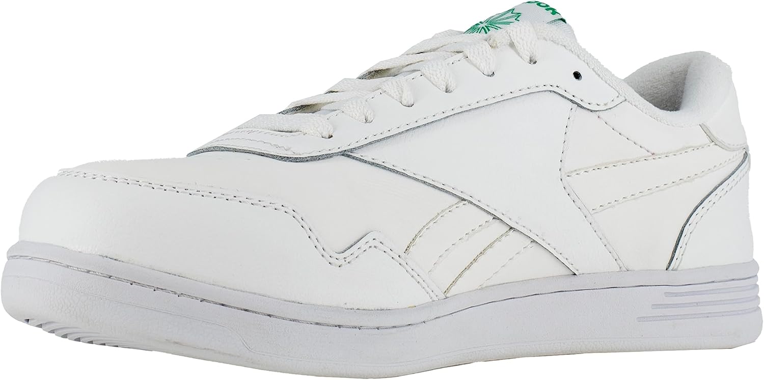 Женские рабочие кроссовки Reebok Work Club MEMT Work Sneaker Composite Toe Oxford, белый/зеленый — фото 4