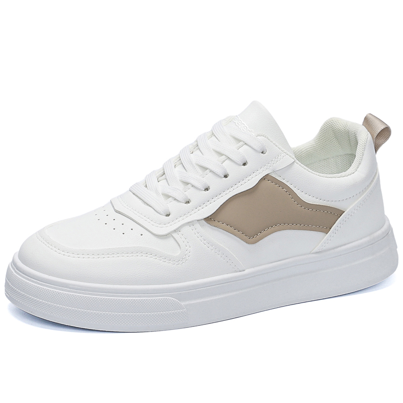 

SUPEREDGE Скользоустойчивые и дышащие мужские скейтерские кеды низкие White Khaki, цвет White Khaki