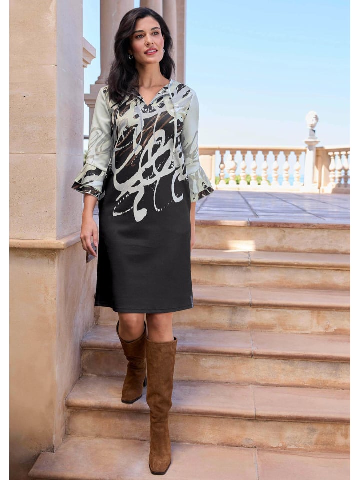 

Alba Moda Платье черного / каменного / медного цвета