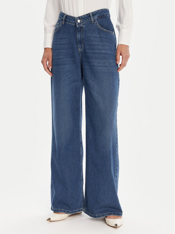 

Джинсы wide leg CFC0125151003 Rinascimento, синий