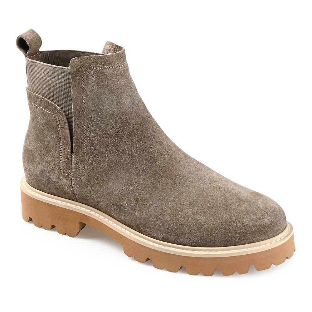 

Женские кожаные ботинки челси Journee Signature Bristol Tru Comfort Foam, цвет Taupe