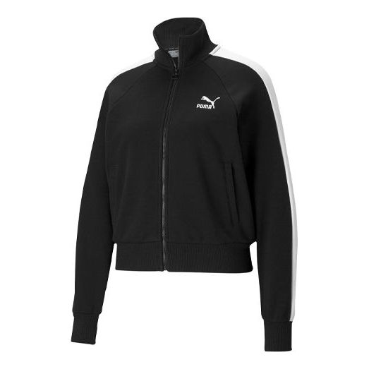 

Куртка (WMNS) PUMA Iconic T7 Logo Printing Stand-up Collar Jacket Black 531411-01