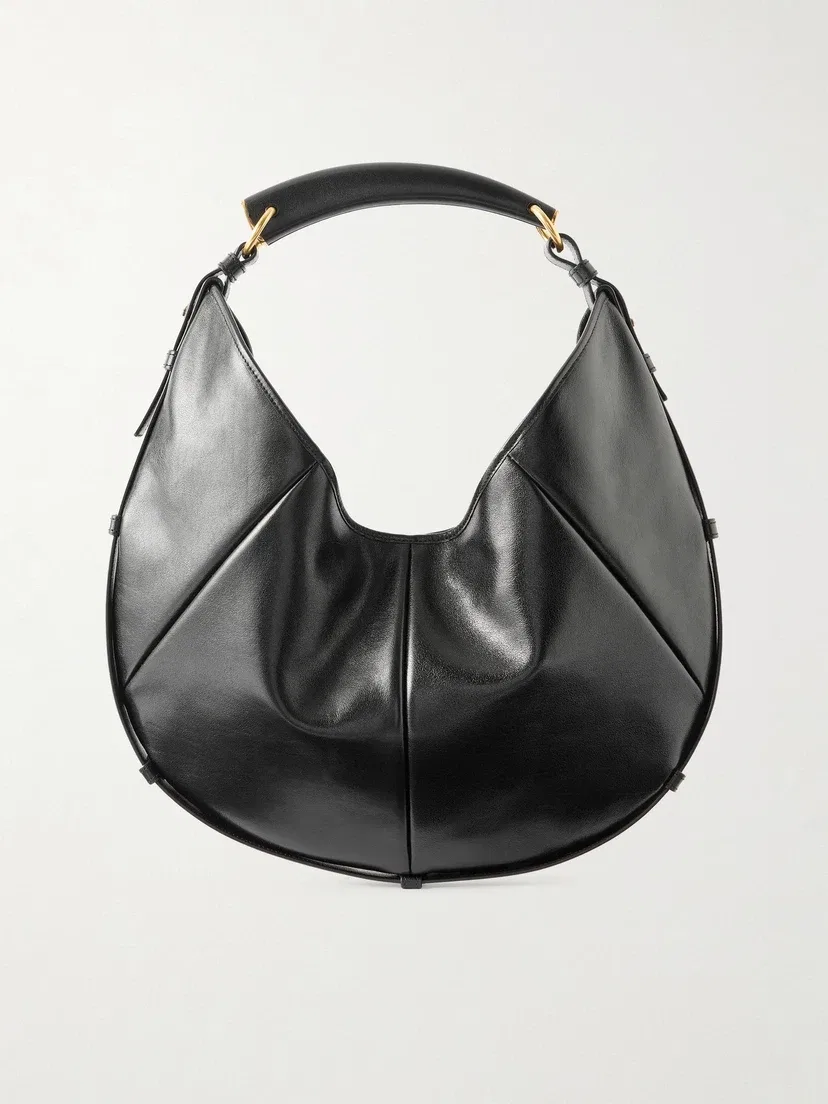 Сумка через плечо Mombasa из панельной кожи SAINT LAURENT, черный