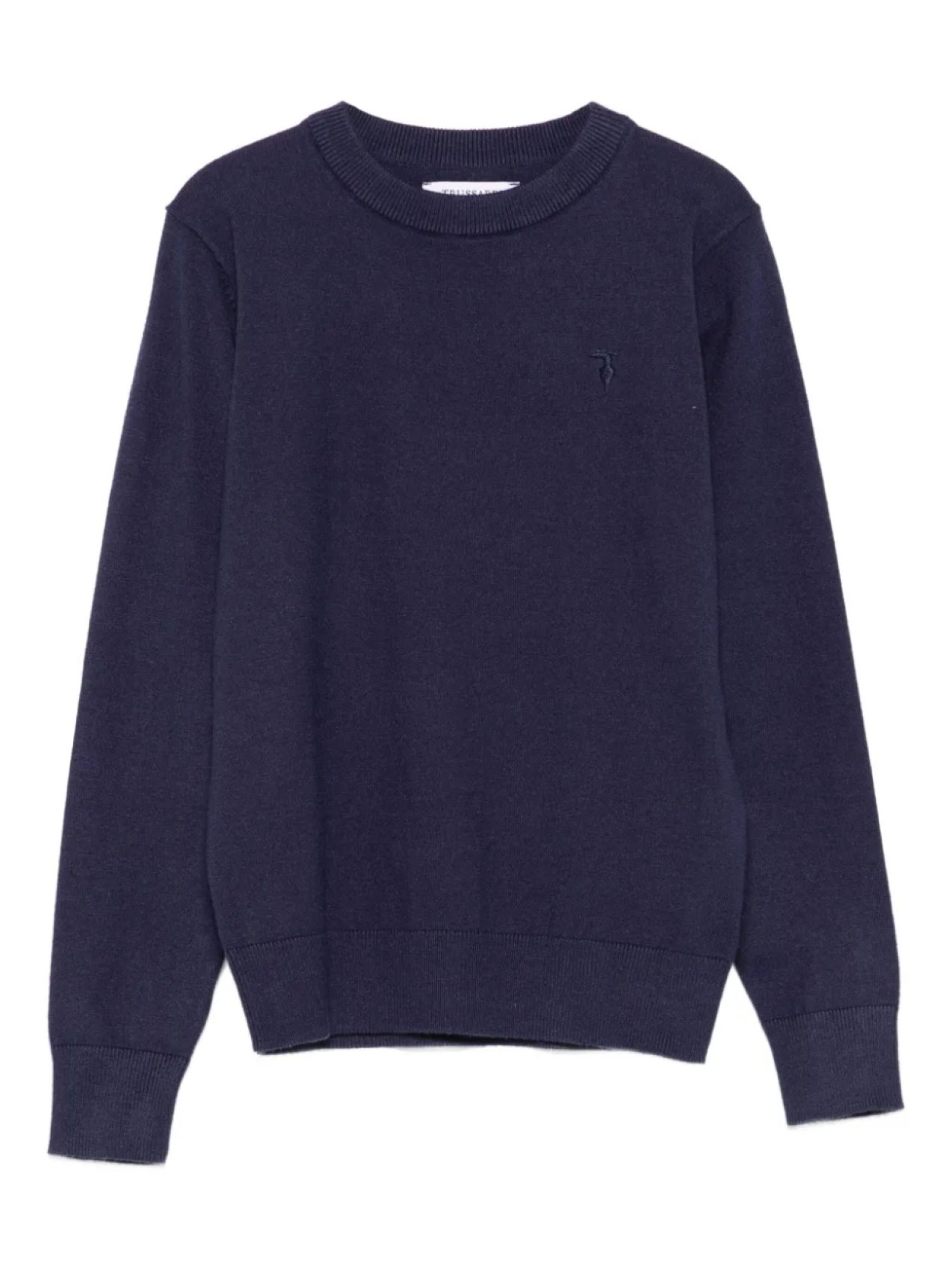 

Свитер с круглым вырезом TRUSSARDI JUNIOR, синий