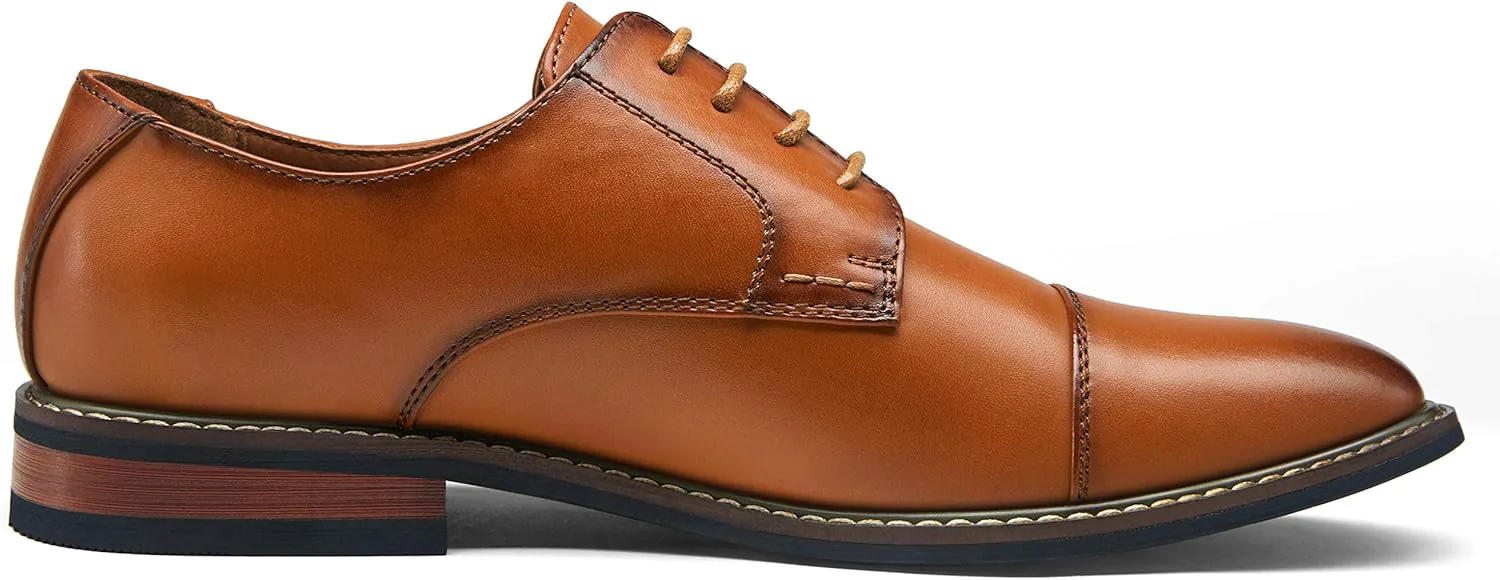 

Мужские классические туфли Jousen с закрытым носком с крыльями, броги, оксфорды для делового и официального стиля, коричневый