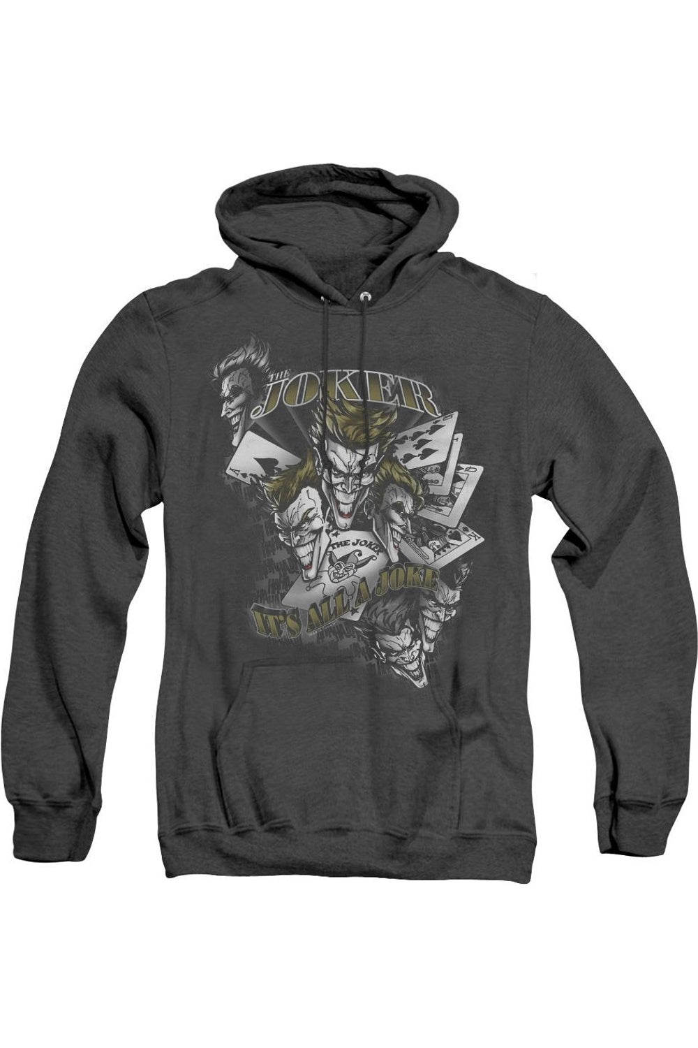 

Batman Its All A Joke Adult Heather Hoodie / Толстовка с капюшоном Gildan, черный