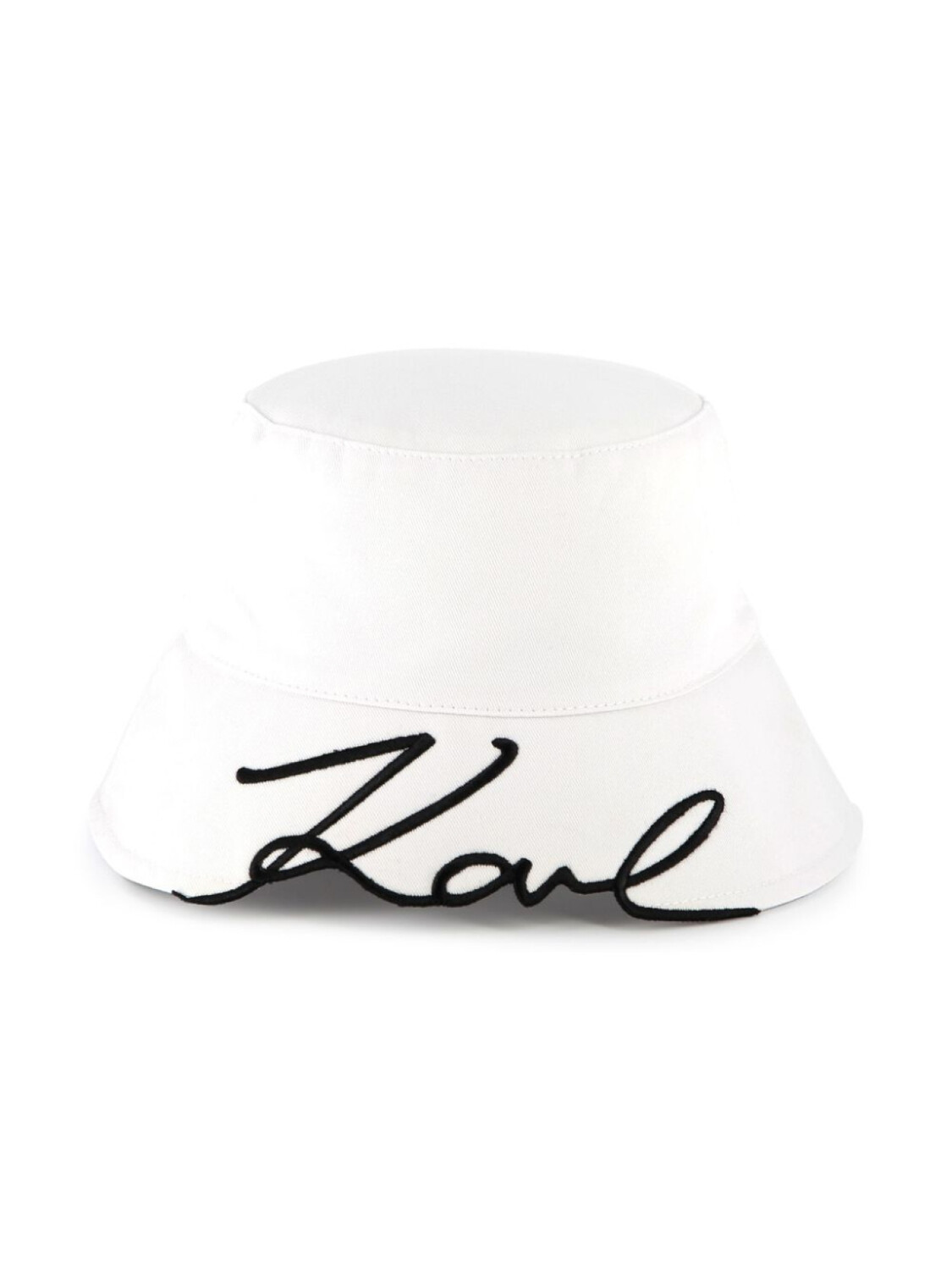 

Karl Lagerfeld Kids панама с вышитым логотипом, белый