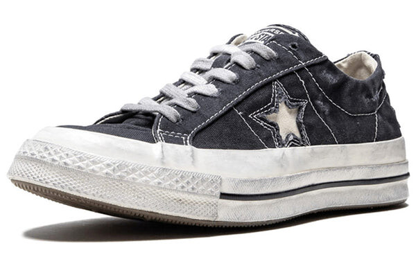 Кроссовки one star ox faith connexion dirty shoes Converse, черный — фото 2