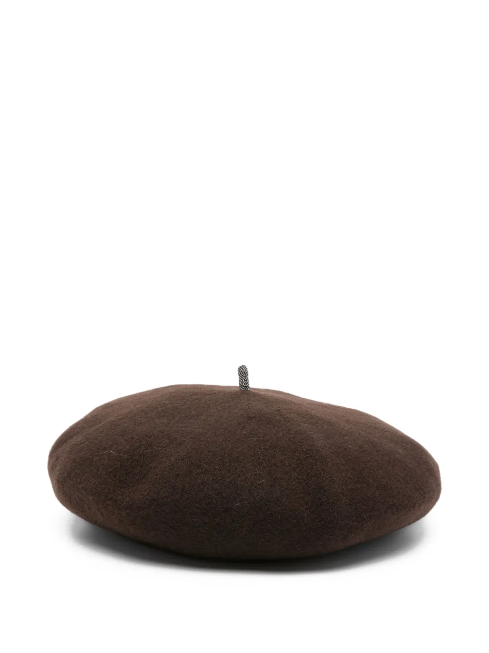 

Шерстяной берет Brunello Cucinelli, коричневый
