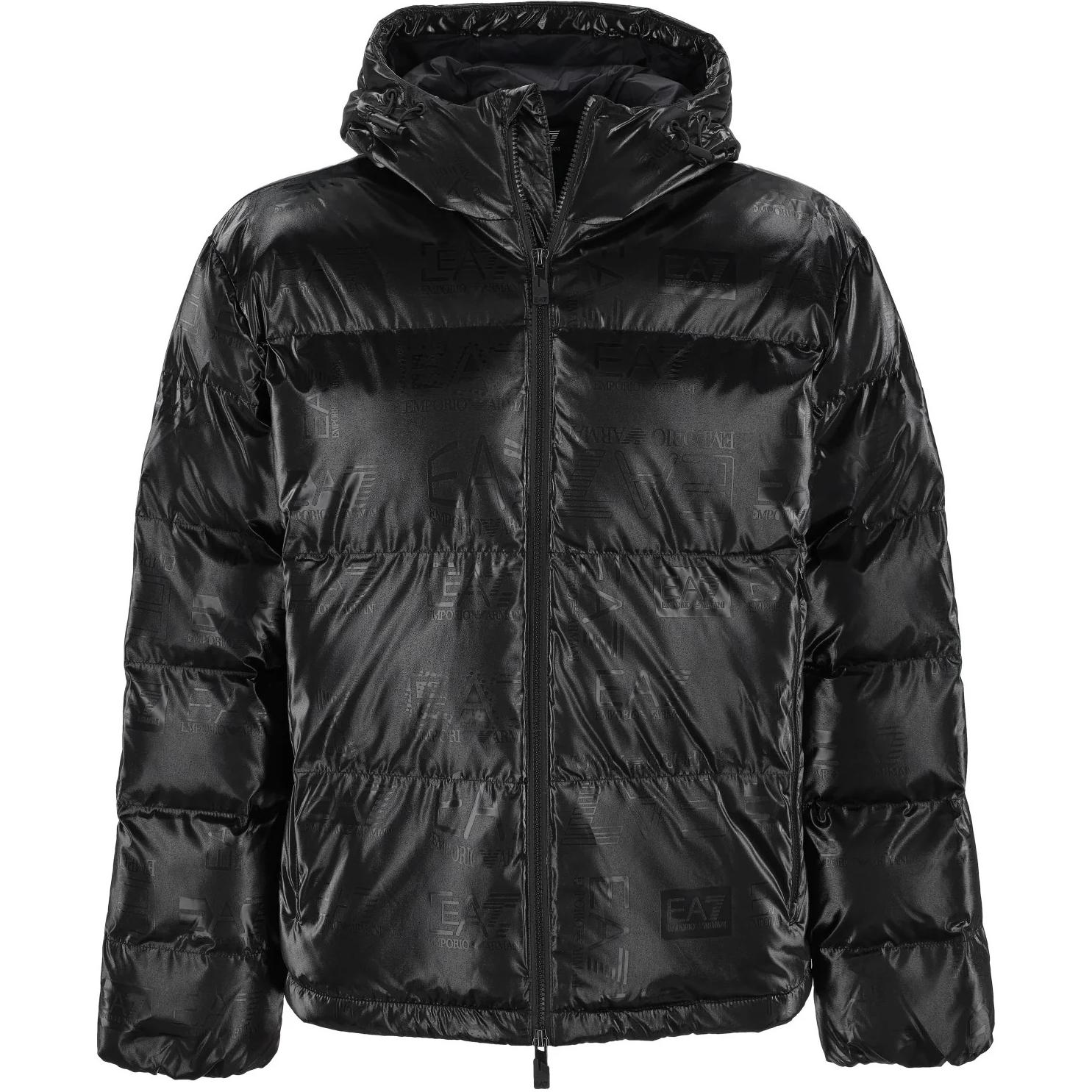 

Куртка с принтом логотипа Ea7 EMPORIO ARMANI, черный