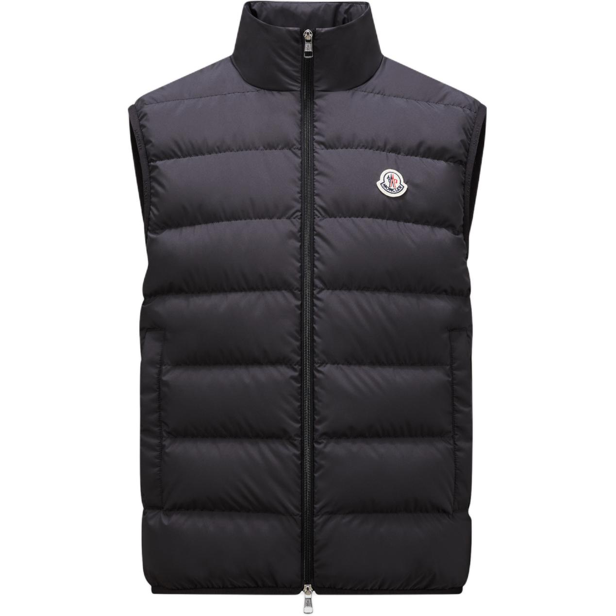 

Жилет мужской Moncler с логотипом, черный