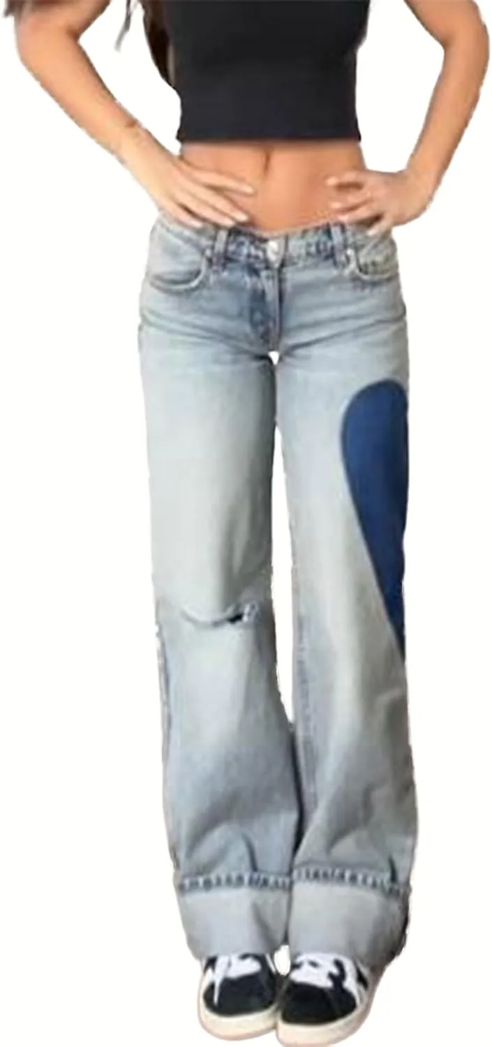 

Женские джинсы прямые широкие мешковатые high waisted relaxed fit деним Fuguibadn