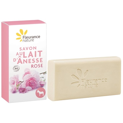 

Мыло «Ослиное молоко» с ароматом розы Fleurance Nature