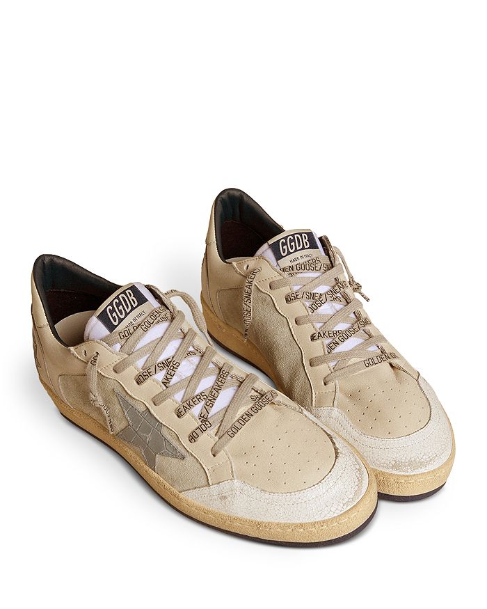 Кроссовки мужские Ball Star LTD Golden Goose, коричневый/бежевый — фото 4