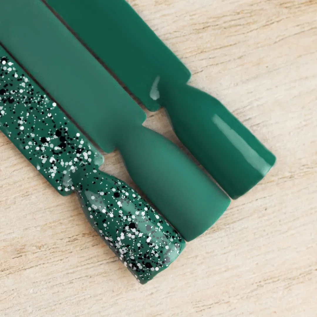 Зеленый гибридный лак для ногтей «Pure Green» 10 мл Pb Nails — фото 3