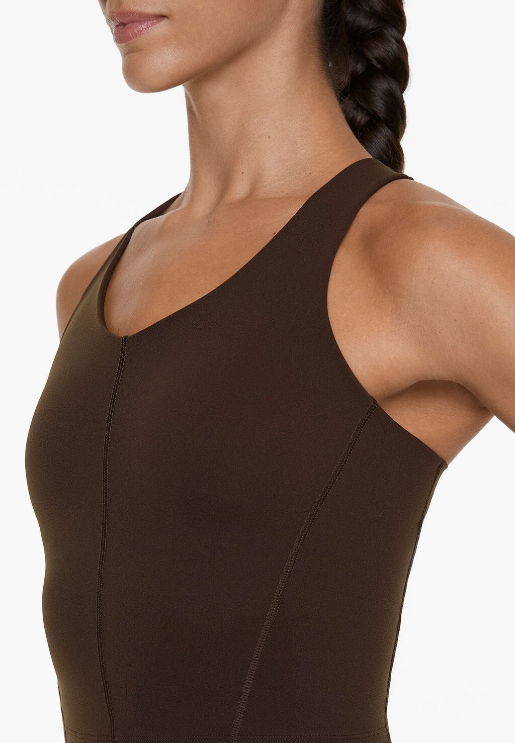 

Топ V-NECK COMPRESSIVE OYSHO, коричневый