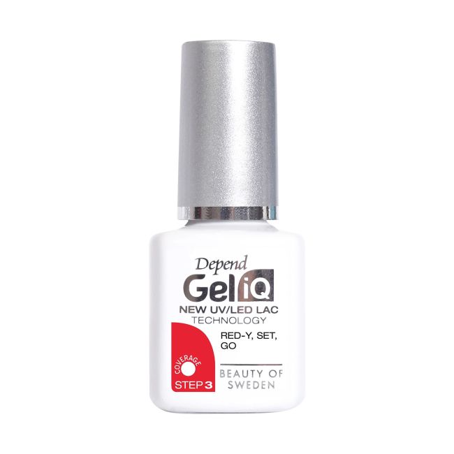 

Гель-Лак для ногтей Gel iq uv/led Depend, цвет red-y set go, 5 мл