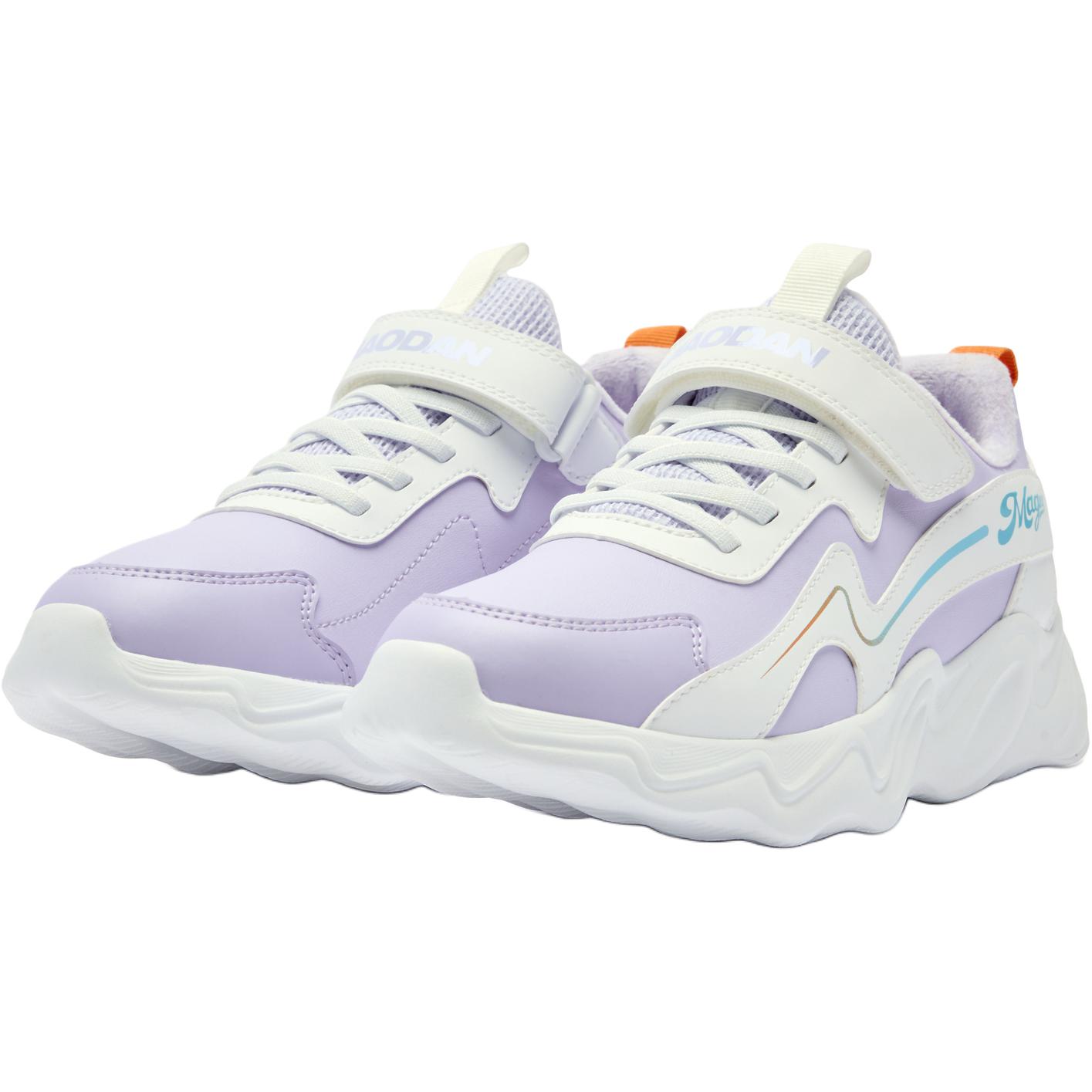 QIAODAN Slip Resistant Abrasion Resistant Low top Kids Lifestyle Shoes Purple Teenagers — фото 4