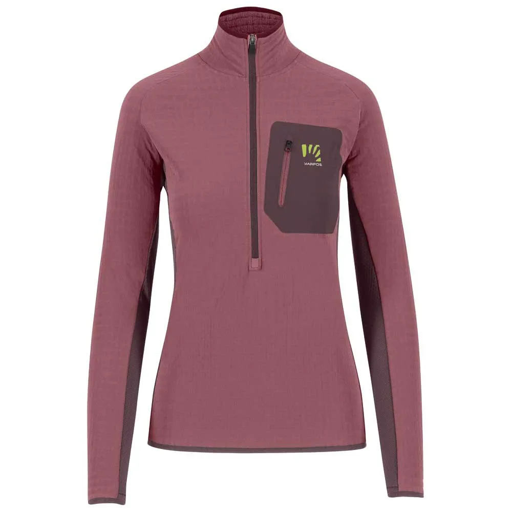 

Флис Karpos Marmolada half zip, розовый
