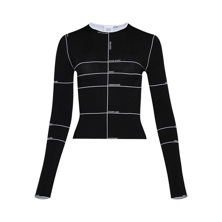 

Топ Vetements Mannequin Knitted Long-Sleeve Top Black, черный