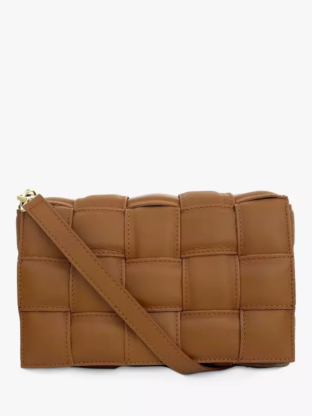 

Сумка кросс-боди Apatchy Padded Woven Leather, цвет tan