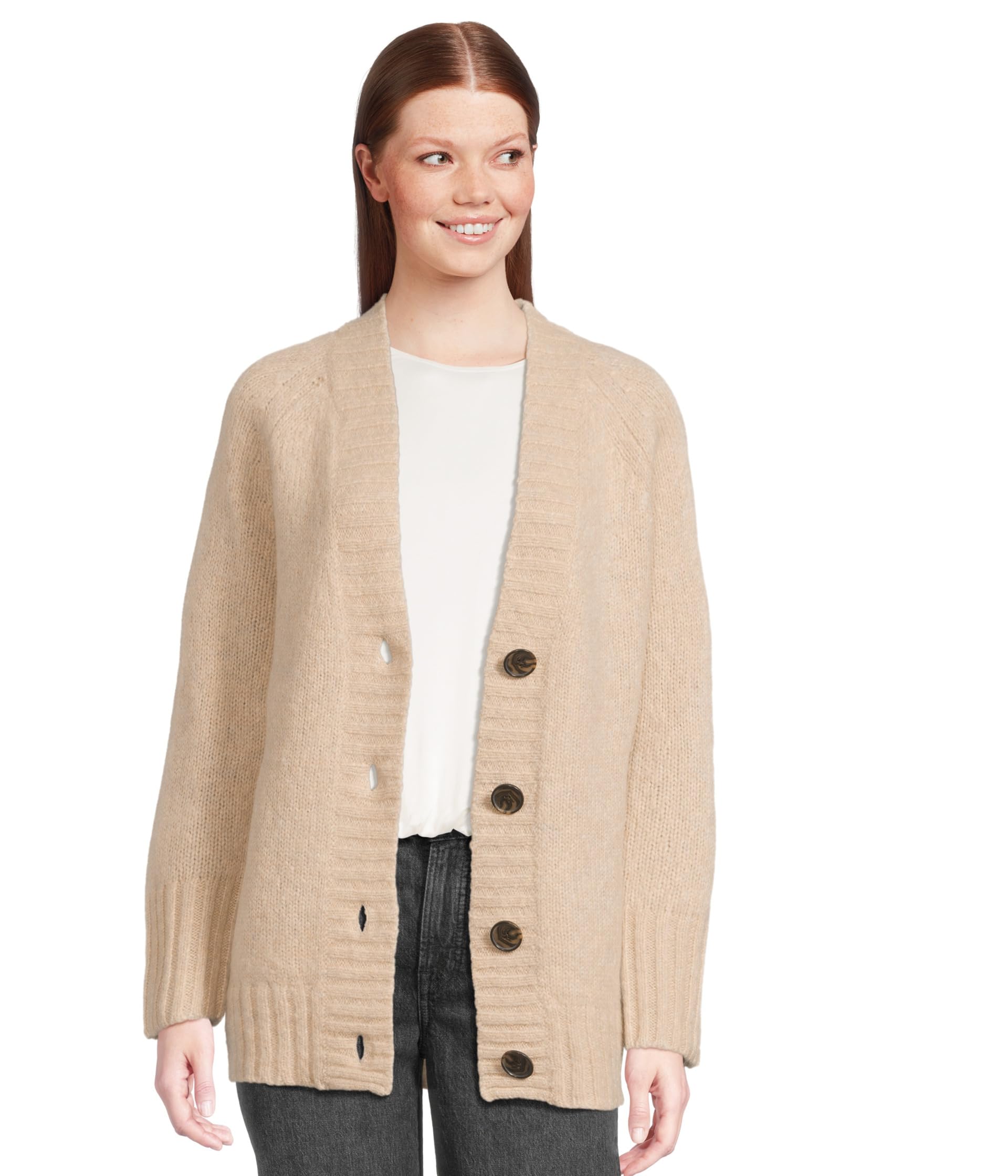 

Свитер Madewell Fluffy Wool Baker Cardigan, Heather Powder