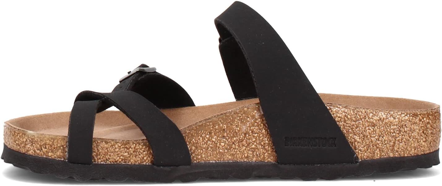 Женские сандалии Birkenstock Mayari из обработанной кожи, черный — фото 3