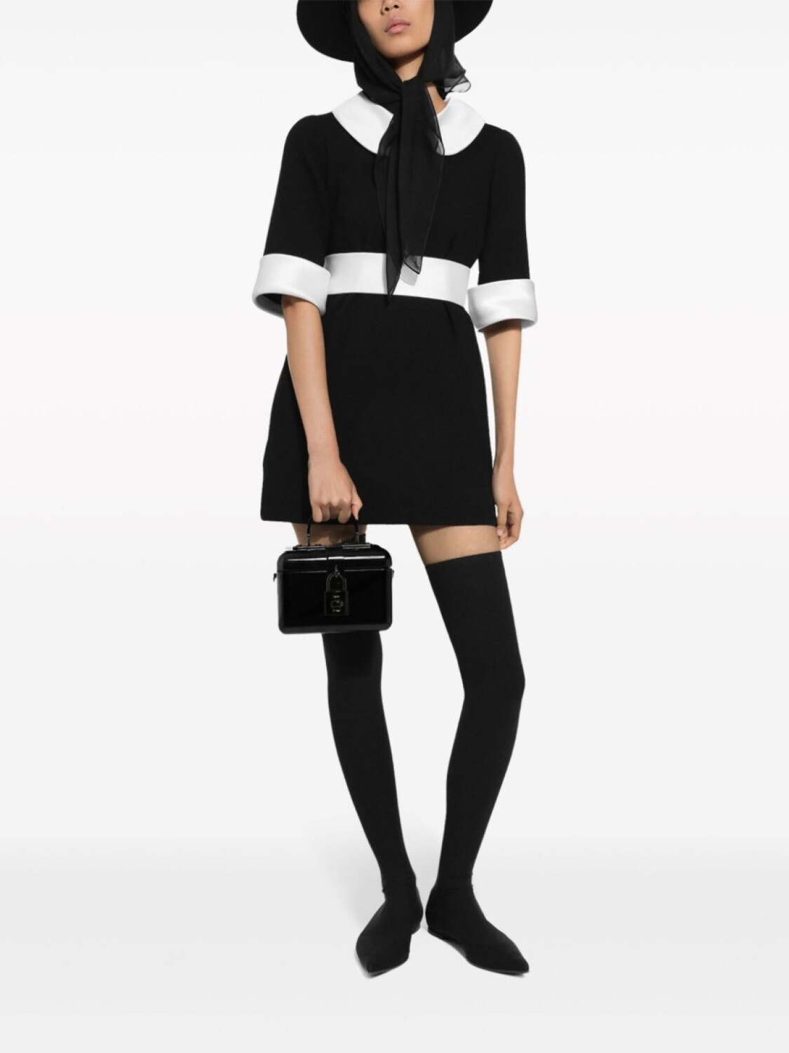 Dolce & Gabbana сумка-тоут с откидным клапаном, черный — фото 2