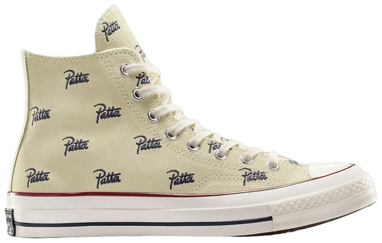 

Кроссовки Converse Patta x Chuck 70 High 'Mini Logo Pack - Natural Ivory', кремовый