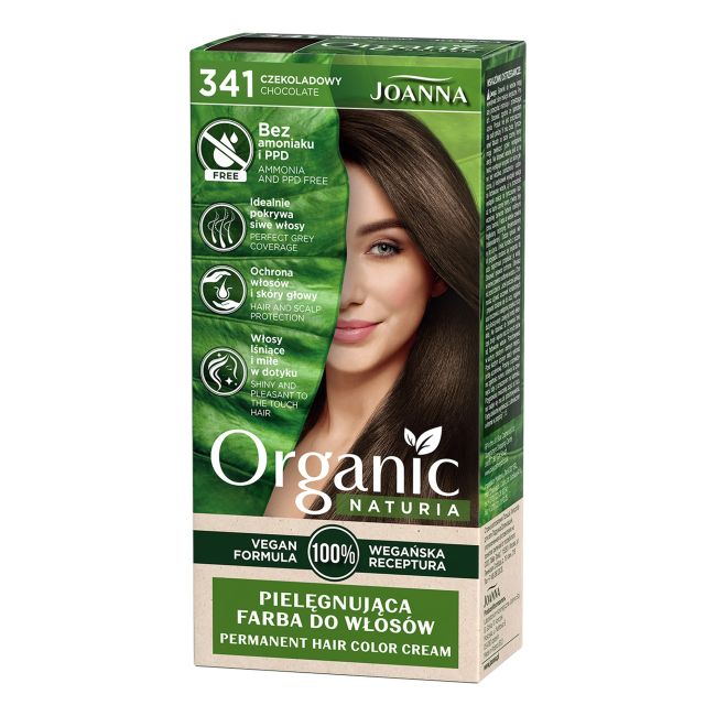 

Органическая краска для волос Naturia Joanna, цвет 341 chocolate